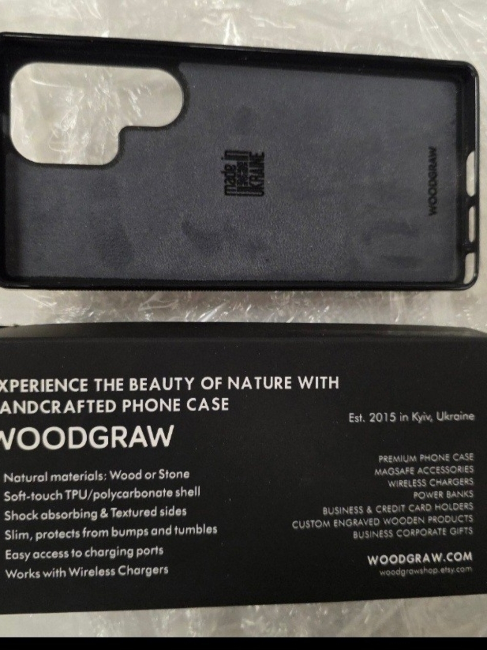 Natural Wood Phone Case - Protective TPU/Polycarbonate Shell S25 Ultra